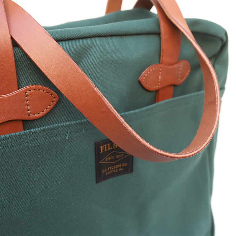FILSON/�ե��륽�� TOTEBAG WITH ZIPPER GREEN