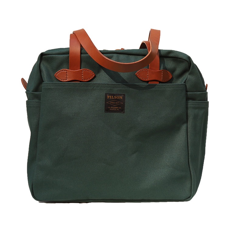FILSON/�ե��륽�� TOTEBAG WITH ZIPPER GREEN