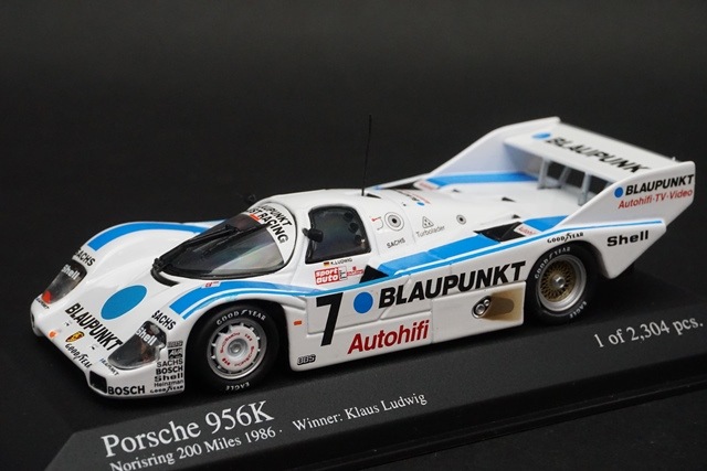 1/43ミニチャンプス 430866607 ポルシェ 956K チームヨースト ノリス