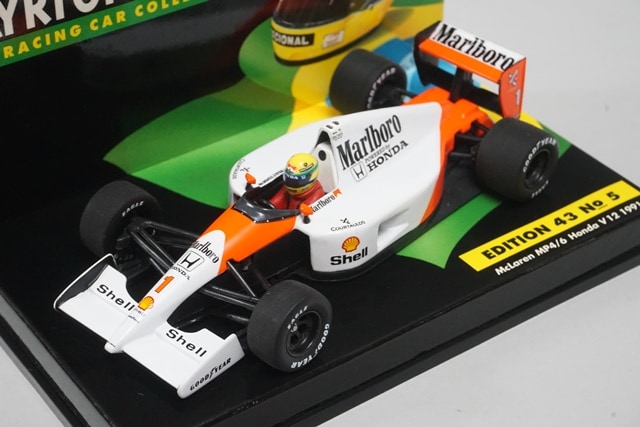 ミニチャンプス マクラーレンホンダ MP4/7 セナ没後15年 マルボロ仕様 ミニチャンプス マクラーレンホンダ MP4/7 セナ没後15年