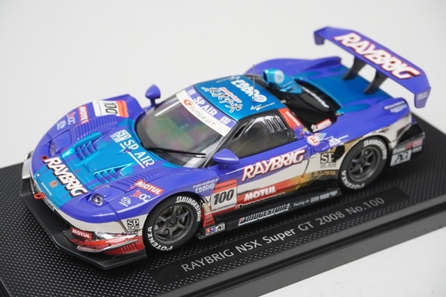 エブロ 1/43 2020 レイブリック NSX-GT GT500 美品 ホンダ 1/43 エブロ 44050 ホンダ レイブリック NSX スーパーGT500 2008