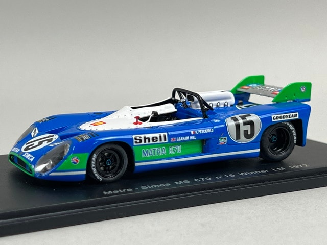 1/43 スパーク 43LM72 マトラ シムカ MS670 ル・マン Le Mans 24H 優勝