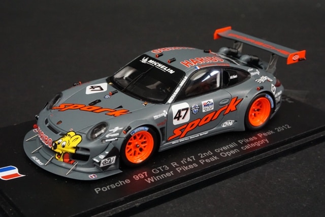 1/43 スパーク SF047 ポルシェ 997 GT3 R パイクスピーク 2012#47