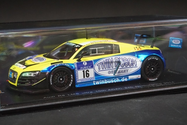 1/43 スパーク SG137 アウディ R8 LMS ultra 10位 ADAC ニュルブルク