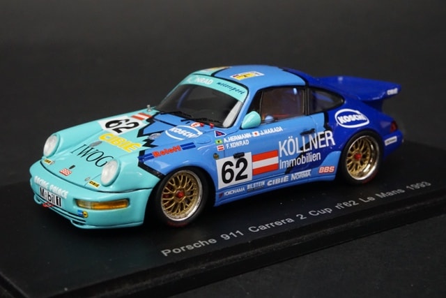1/43 スパーク S2075 ポルシェ 911 カレラ 2 カップ LMルマン 1993#62