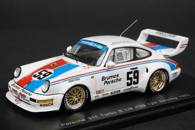 1/43 スパーク S1934 ポルシェ 911 ターボS ルマン セブリング 1993