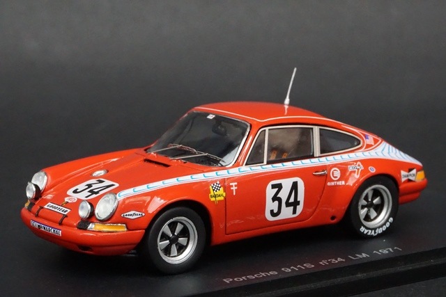 1/43スパーク S0893 ポルシェ 911S LM 1971#34, Boost Gear ミニカー通販