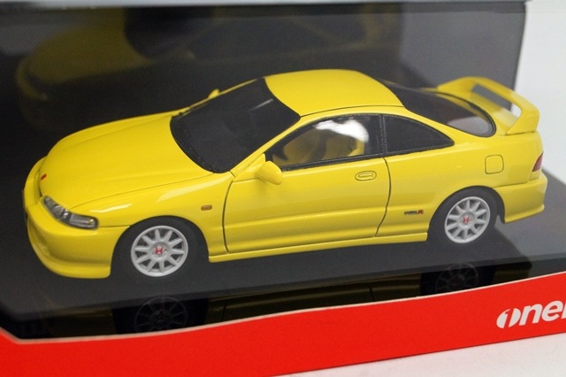 新品16B02-08 onemodel 1/43 ホンダ インテグラ Type-R DC2 イエロー