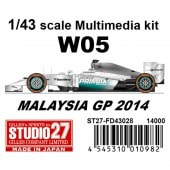 FD43028 27 1/43W05 Malaysia GP 2014 Multimedia Kit