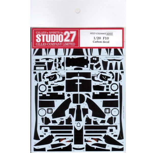 ���CD20005 ��������27 1/20 �ե��顼��F10�� Carbon Decals