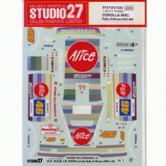取寄せDC732C スタジオ27 1/24 トヨタカローラ WRC Rally di Monza