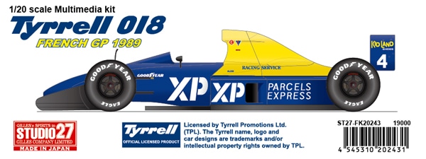 取寄せFK20243 スタジオ27 1/20 ティレル018 フランスGP Multimedia