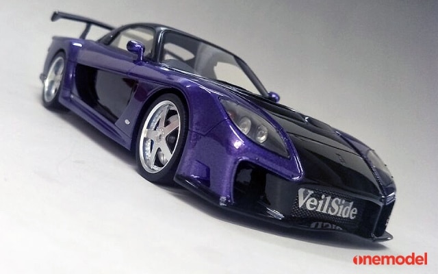 新品17A19-30 onemodel 1/18 Veilside RX7 パープル, Boost Gear
