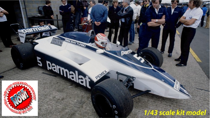 取寄せ SLK108 タメオキット 1/43 BRABHAM BMW BT50 prove/practice