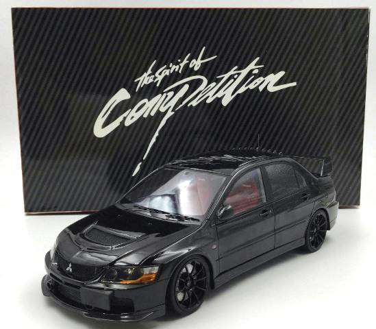 予約 AGU1/18 三菱 ランサー エボリューション Evo 9 ブラック, Boost