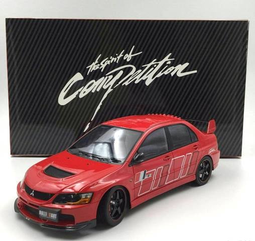 【希少】オートアート 1/18 三菱 ランサーエボリューション　Ⅸ ラリーアート 予約 AGU1/18 三菱 ランサー エボリューション Evo 9 レッド RALLI ART