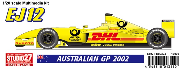 取寄せFK20324 スタジオ27 1/20 ジョーダンEJ12 イギリスGP 2002