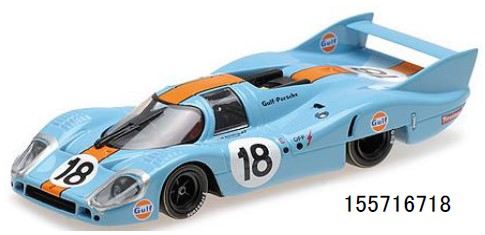 予約155716718 ミニチャンプス 1/18 ポルシェ 917 LH 