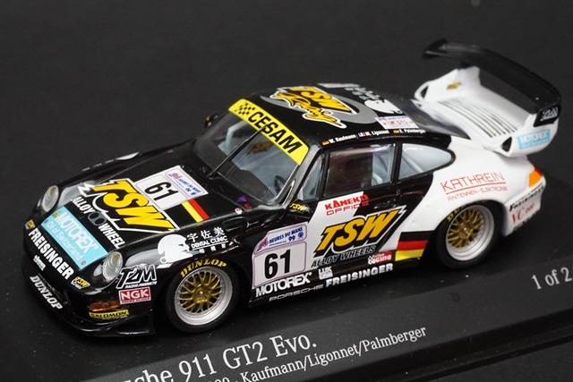 1/43 ミニチャンプス 430996761 ポルシェ 911 GT2 Evo ルマン24h