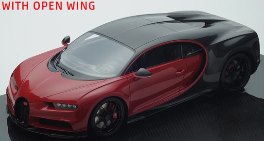 予約BUG07A MR 1/18 ブガッティ シロン Sport with Open Wing Grey