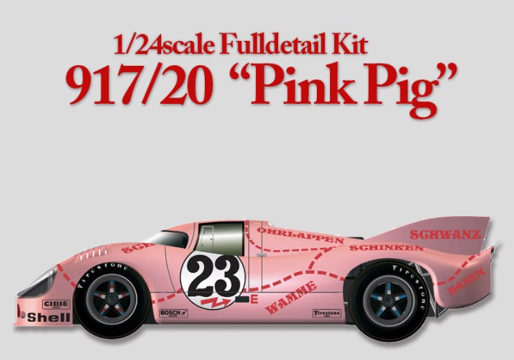 MFH モデルファクトリーヒロ 1/24キット PORCHE 917/20 取寄せK280 Model Factory Hiro 1/24 ポルシェ 917/20 Pink pig
