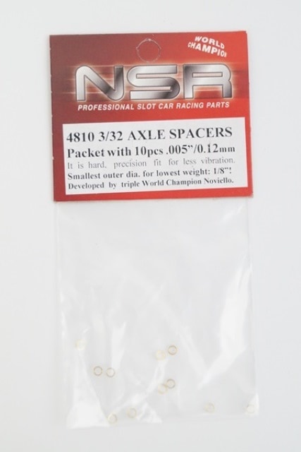 ����4810 NSR  AXLE SPACERS 3/32 .005" BRASS (10pcs)