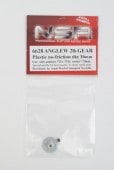 6628 NSR  3/32 ANGLEW soft plastic Gear 28t GREY w/alu hub dia. 16mm