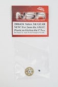 ����2006434 NSR  2mm SIDEW soft plastic Gear 34t Gold w/alumin hub dia. 17.5mm