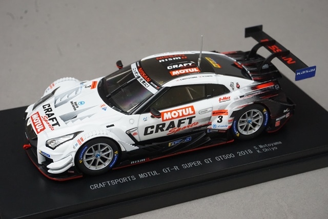 エブロ 1/43 クラフトスポーツ モチュール GT-R スーパーGT 2018 GT500