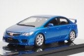 ����19D10-02 onemodel 1/43 �ۥ�� CIVIC Type-R FD2 Late Ver. Blue