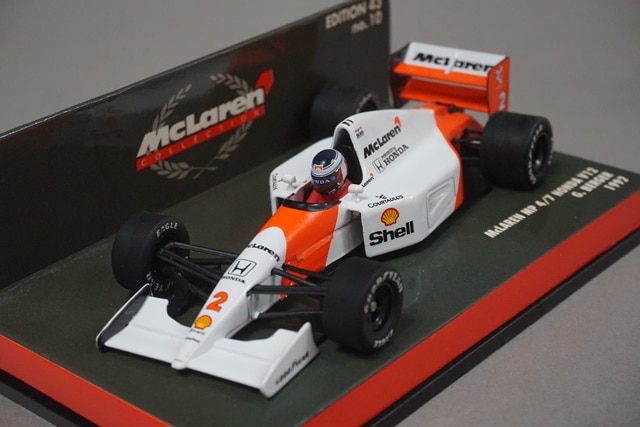 【限定 美品】1/43 ミニチャンプス マクラーレン MP4/7 1992 1/43 ミニチャンプス 530924302 マクラーレン ホンダ MP4/7 V12 G
