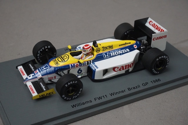1/43 スパーク S7480 ウイリアムズ FW11 ブラジルGP 優勝 1986 #6 N