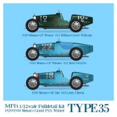 K736 Model Factory Hiro 1/12  TYPE35 #12 William #22 Rene Dreyfus #18 LouisChiron 