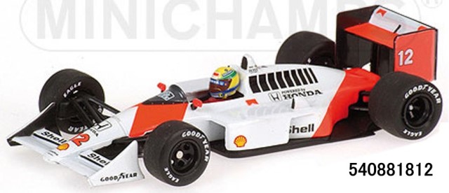 ミニチャンプス 1/18スケール マクラーレン・ホンダ アイルトン・セナ 予約540881812 ミニチャンプス 1/18 マクラーレン 再生産 ホンダ MP4/4