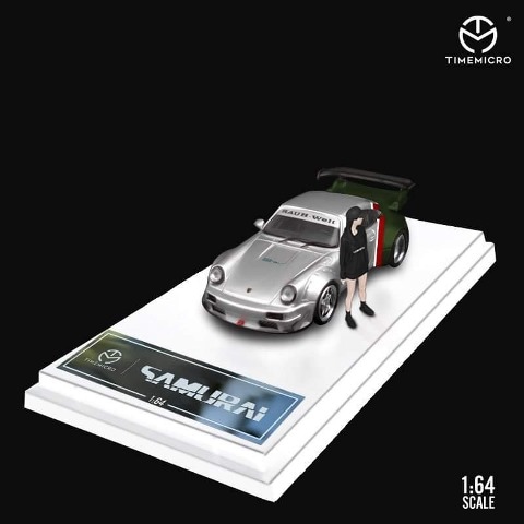 1:64スケール　ポルシェ・ミニカーシリーズ sparky x Tiny 1/64 ポルシェ 911(992) 1971 ダカールラリー #19