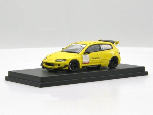 新品 21A06-08 onemodel 1/64 ホンダ Cvic EG6 Rocket Bunny Yellow