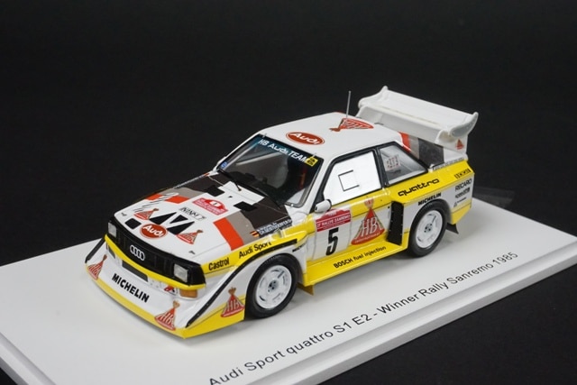 1/43 スパーク S5192 アウディ Sport quattro S1 E2 #5 Winner Rally