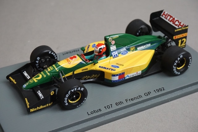 1/43 スパーク S5356 ロータス 107 フランスGP 6th 1992 #12 J