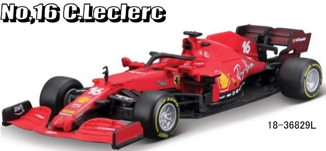 新品 18-36829L ブラーゴ 1/43 フェラーリ SF21(2021) #16 C
