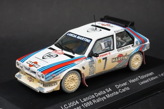 1/43 イクソ LCJ004 ランチア デルタ S4 No.7 1986 モンテカルロラリー