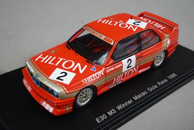 1/43 スパーク SA035 BMW E30 M3 マカオ ギアレース 優勝 1988