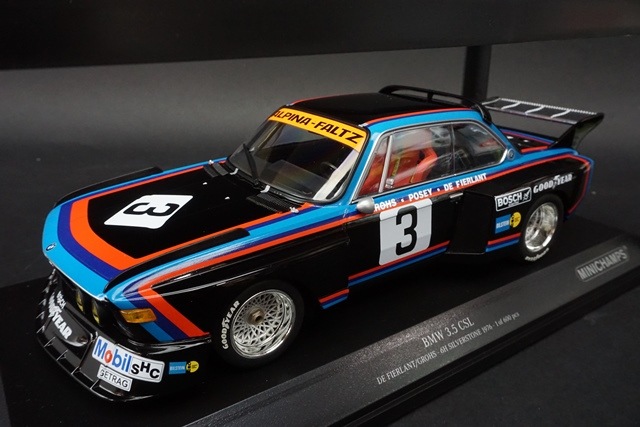 ミニチャンプス  BMW 3.5 CSL #3 DE FIERLANT/GROHS