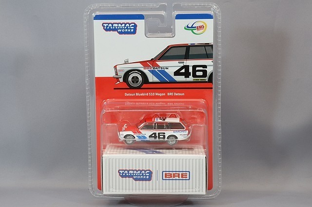 新品 T64G-026-BRE46 Tarmac Works 1/64 ダットサン ブルーバード510