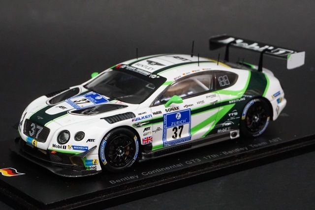 1/43 スパーク SG237 ベントレー Continental GT3 #37 17th 24h
