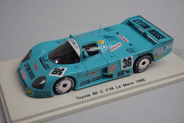 1/43 スパーク トヨタ 86C LEYTON HOUSEルマン1986 1/43 スパーク S2352 トヨタ 86C ルマン 1986 #36 レイトンハウス