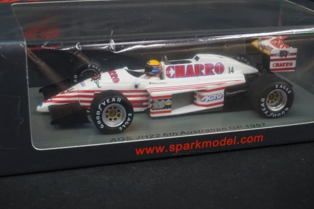 1/43 スパーク S7221 AGS JH22 #14 6th Australian GP 1987 Roberto