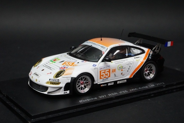 1/43 スパーク S3734 ポルシェ Porsche 997 RSR LM2012 JWA-Avila #55