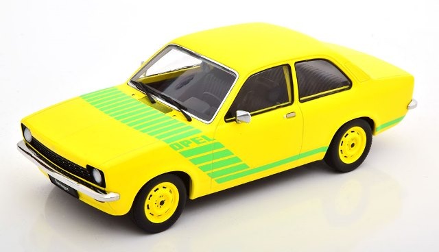 新品 KKDC180673 KK scale 1/18 オペル Kadett C Swinger 1973 yellow