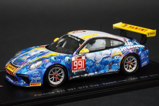 1/43 スパーク SB154 ポルシェ 991 Cup #991 24H SPA 2017 SpeedLover