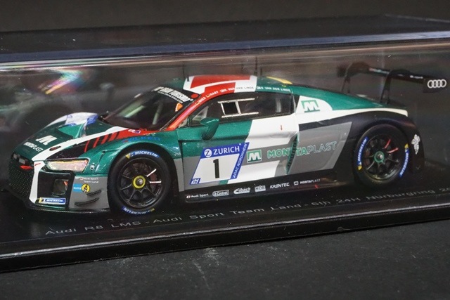 1/43 スパーク SG405 アウディ R8 LMS Audi Sport Team Land 6位